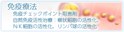 免疫療法(自然免疫活性治療：樹状細胞活性化療法、ＮＫ細胞活性化療法、リンパ球活性化療法)